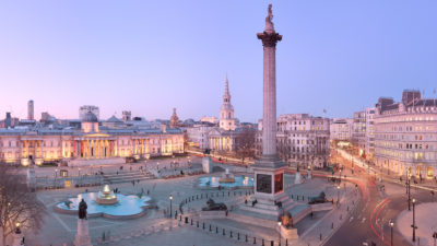 Trafalgar Square Twilight - London Fine Art Photograph of Trafalgar Square and Nelson's Column.