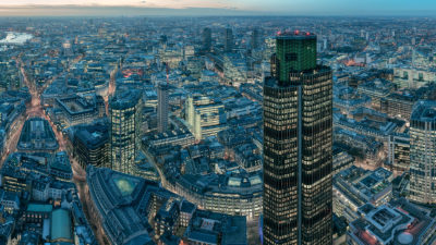 Leadenhall Building Night - High-Res Panoramic London Cityscape from the Leadenhall Building. London Fine Art Photograph.
