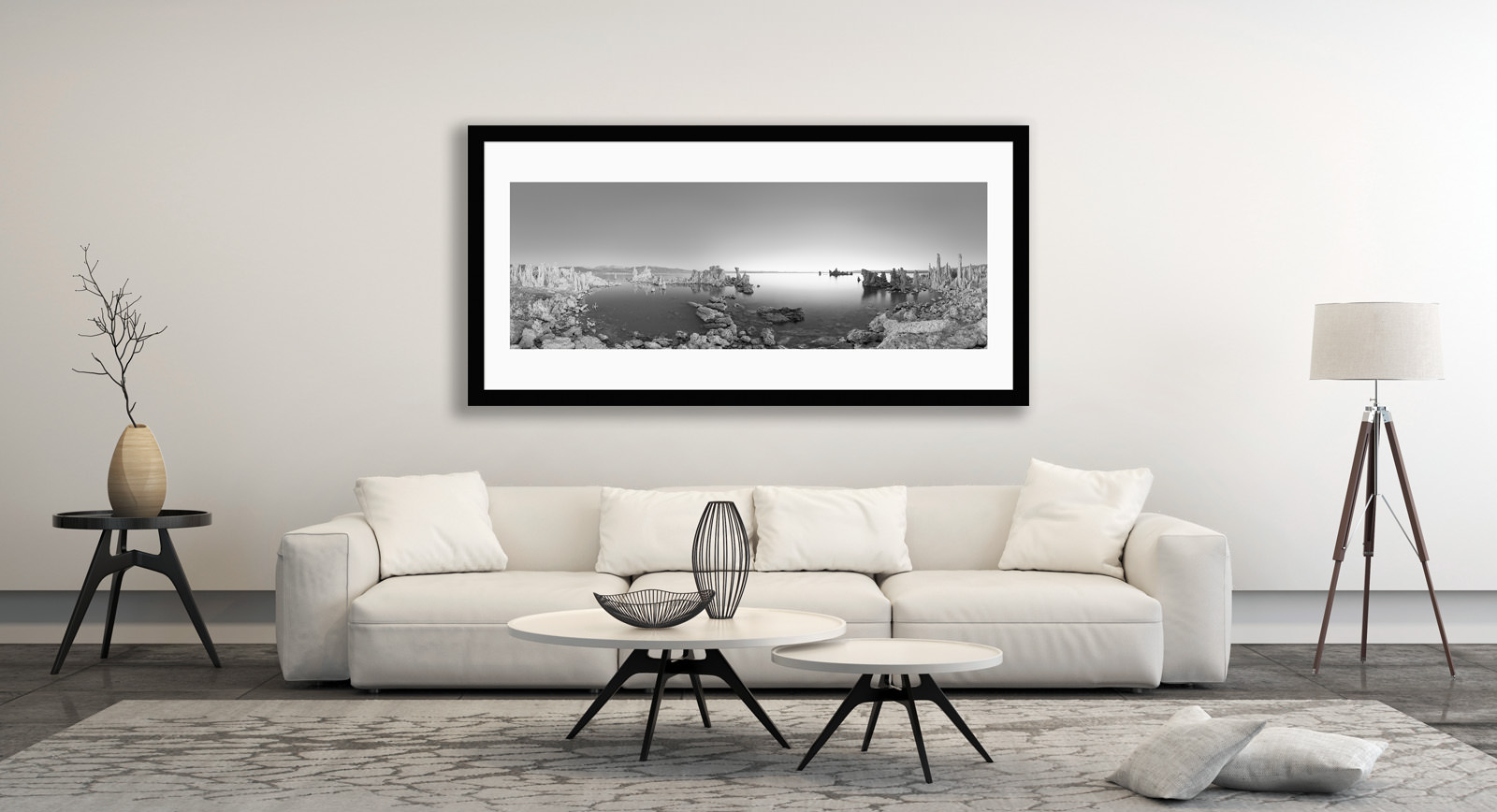 Mono Lake Framed In Situ - California Black & White Fine Art Landscape Photography